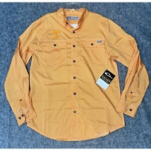 Drake‎ Men's Small  Univ. Of TN long sleeve button down -power T- (55-6)